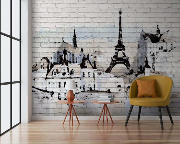 Painting of a city Painting of a city