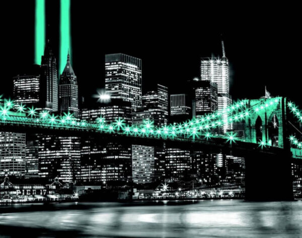 Bridge with lights on it Bridge with lights on it