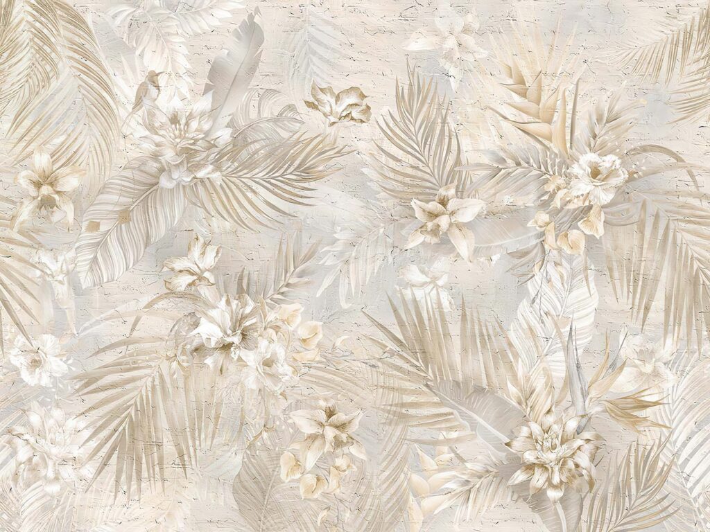 Elegant floral pattern in soft hues Elegant floral pattern in soft hues