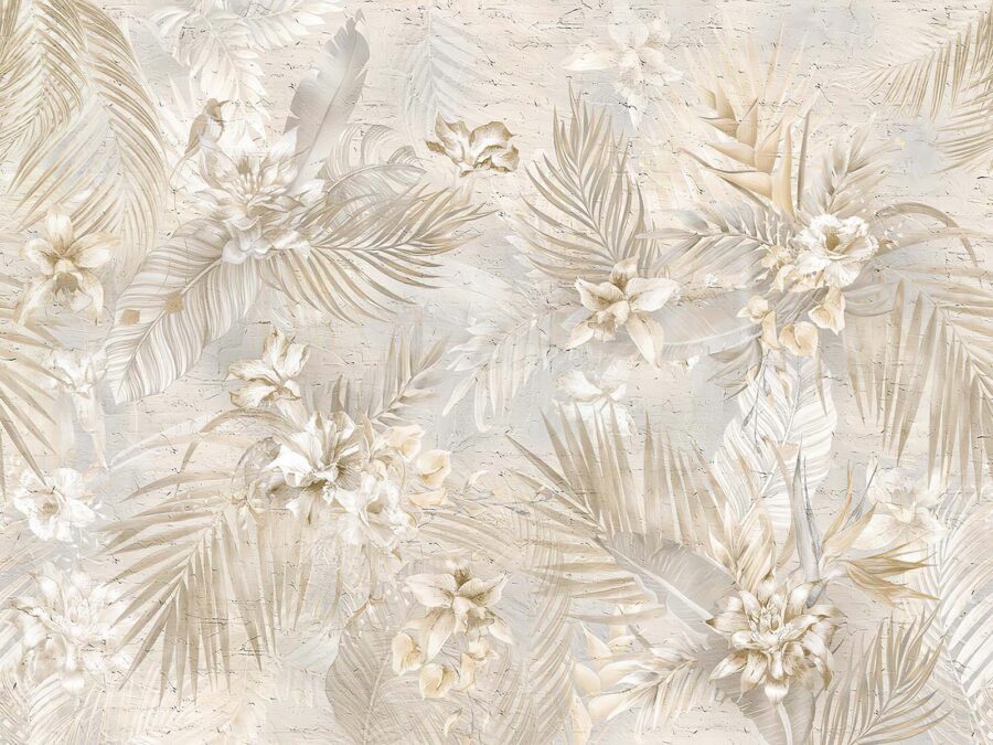 Wall murals Elegant floral pattern in soft hues. - Image 11