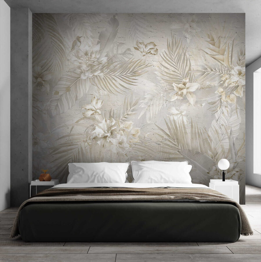 Wall murals Elegant floral pattern in soft hues. - Image 7