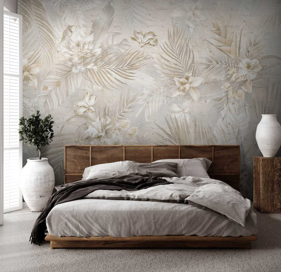 Wall murals Elegant floral pattern in soft hues. - Image 8