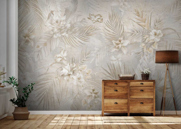 Elegant floral pattern in soft hues Elegant floral pattern in soft hues
