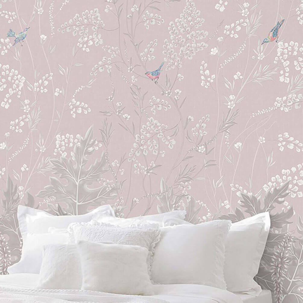 u66774pib1m - Wallpaper with birds and plants - tegory