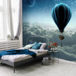 Wall murals Hot air balloon in the sky