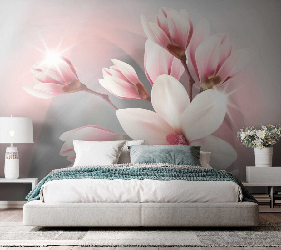 Soft petals in gentle embrace Soft petals in gentle embrace