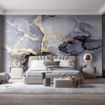 Wall murals Abstract flowing patterns in muted hues