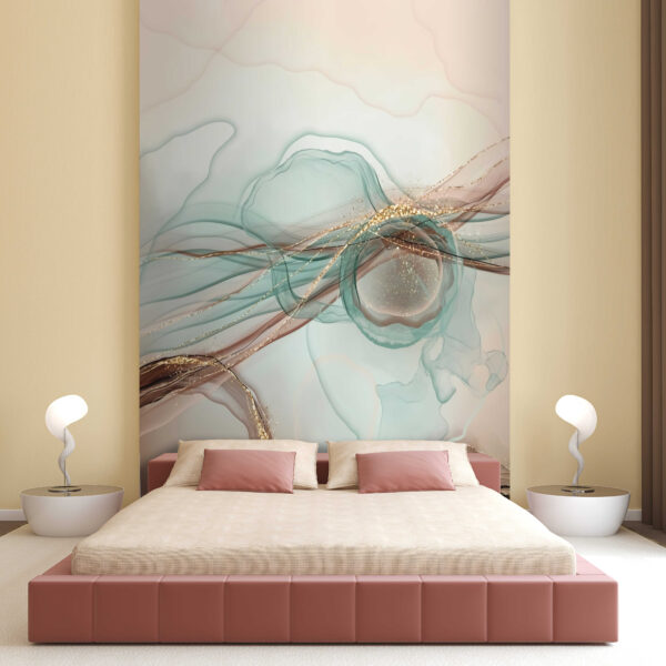Abstract waves in soft pastel tones Abstract waves in soft pastel tones