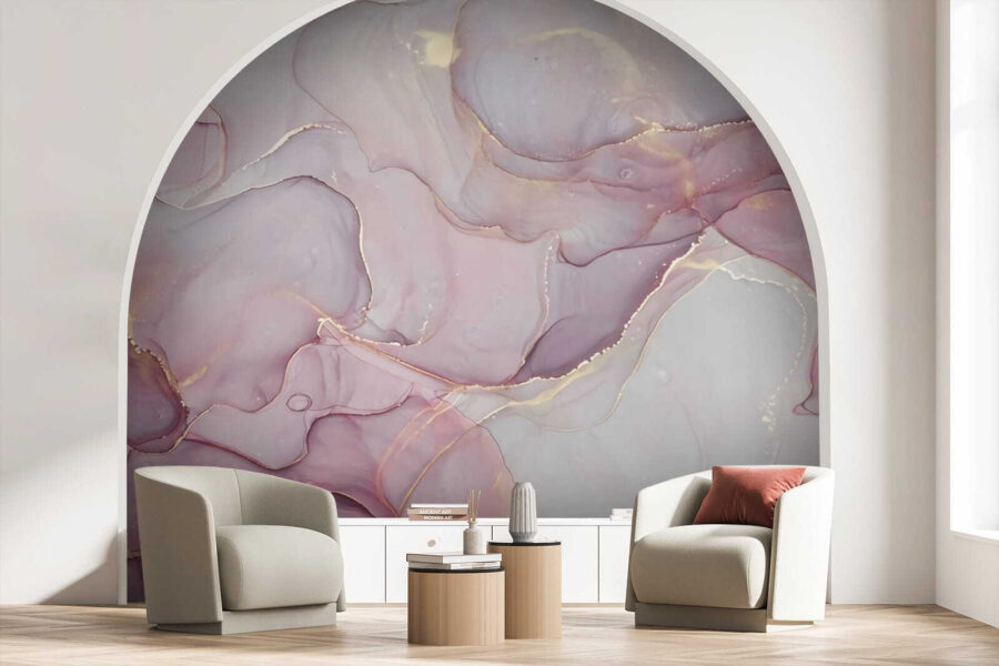 Wall murals Soft pastel hues intertwine gracefully. - Image 3
