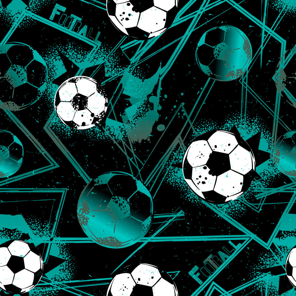Pattern of football balls Pattern of football balls