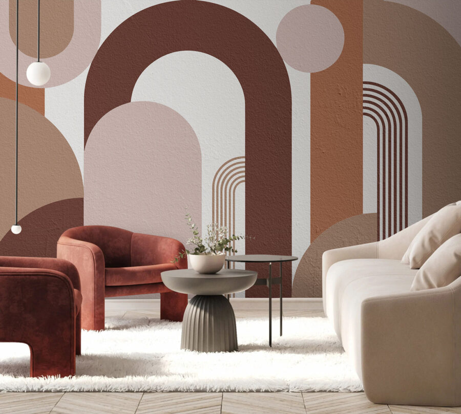 Abstract shapes in earthy tones. Abstract shapes in earthy tones.