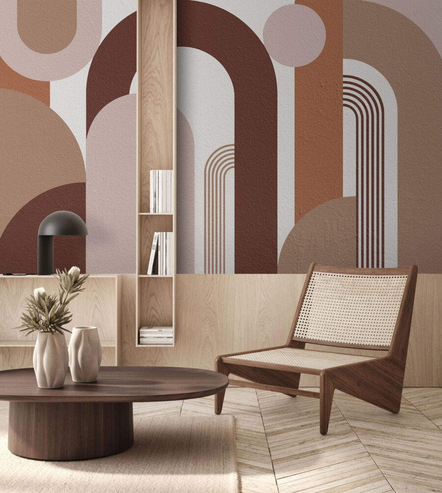 Abstract shapes in earthy tones. Abstract shapes in earthy tones.