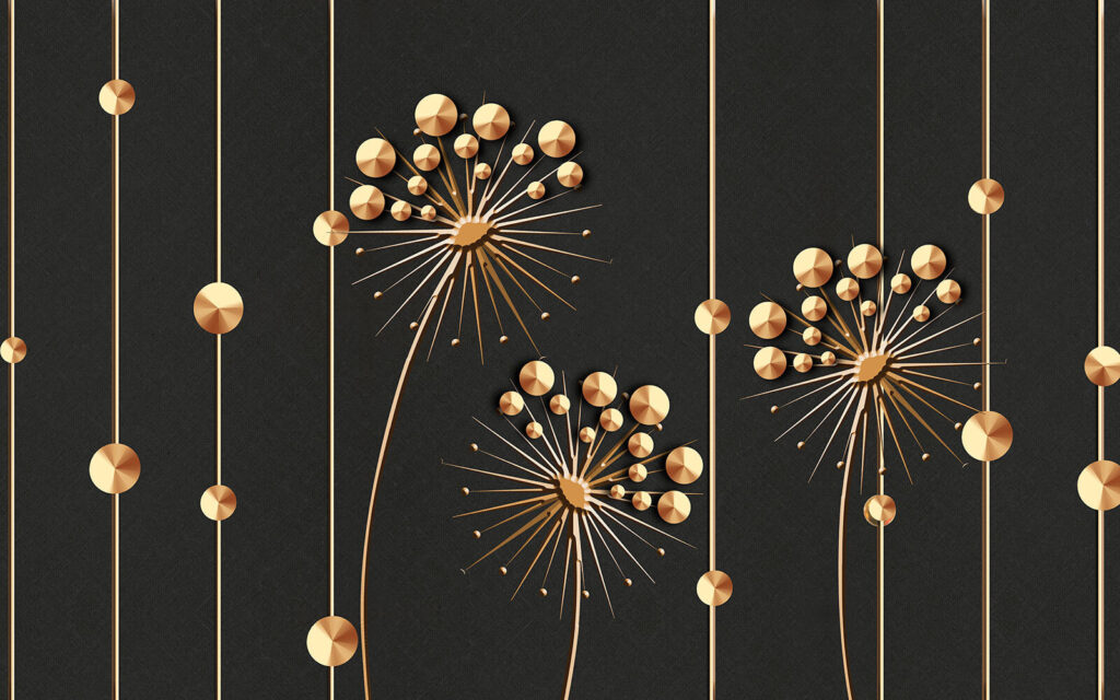 Elegant floral design in dark tones Elegant floral design in dark tones