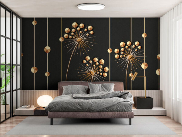 Elegant floral design in dark tones Elegant floral design in dark tones