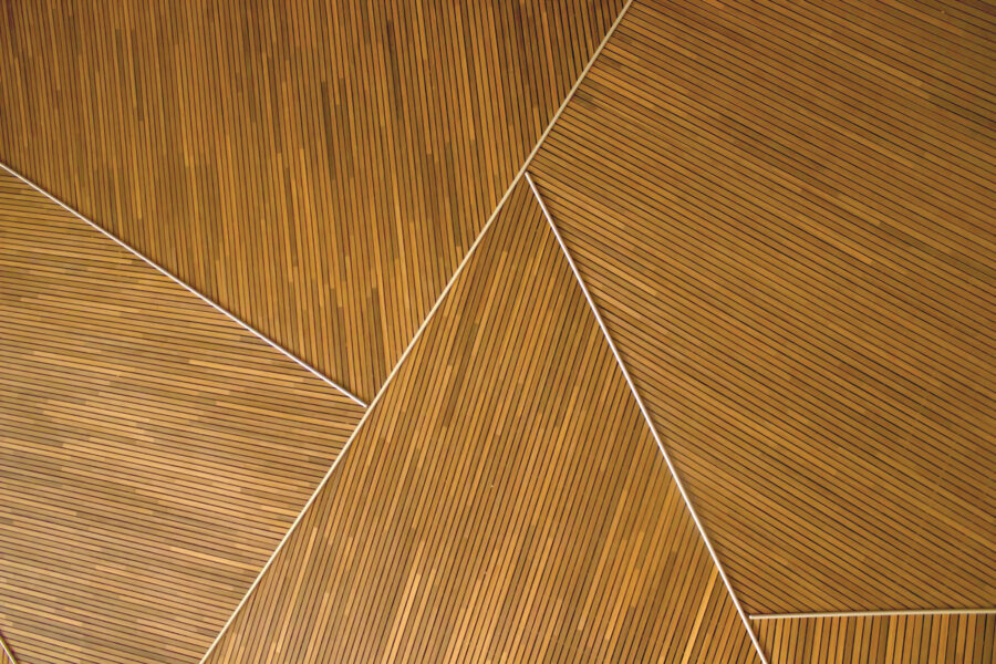 Artistic wooden paneling pattern design.