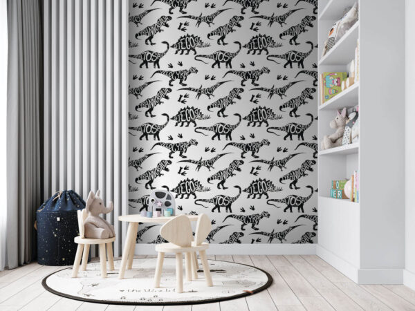 Pattern of dinosaurs with words Pattern of dinosaurs with words