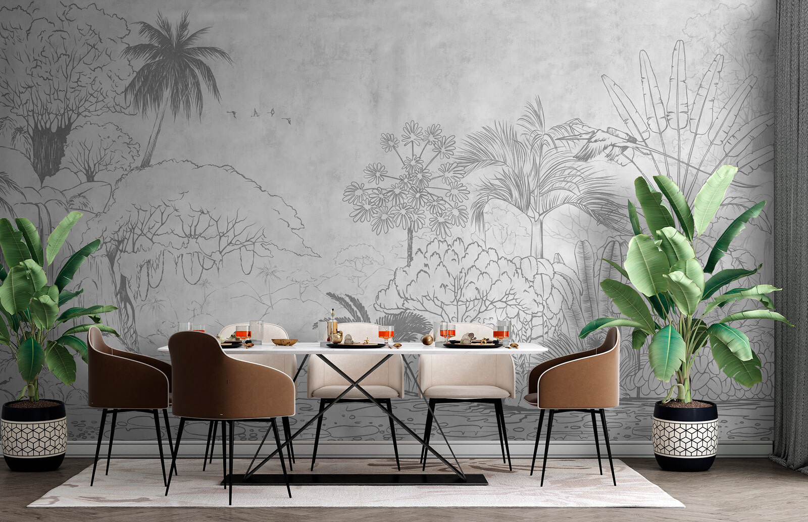 u73528piq1m - Drawing of a river with trees and plants - tegory