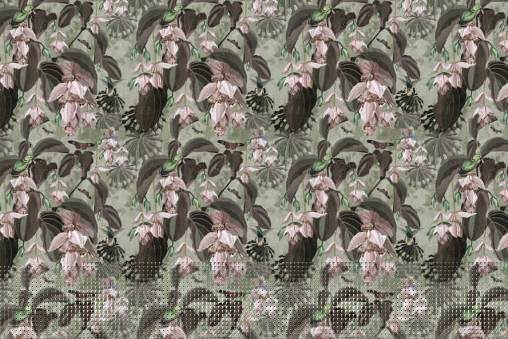 Pattern of flowers and birds Pattern of flowers and birds