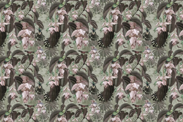 Pattern of flowers and birds Pattern of flowers and birds
