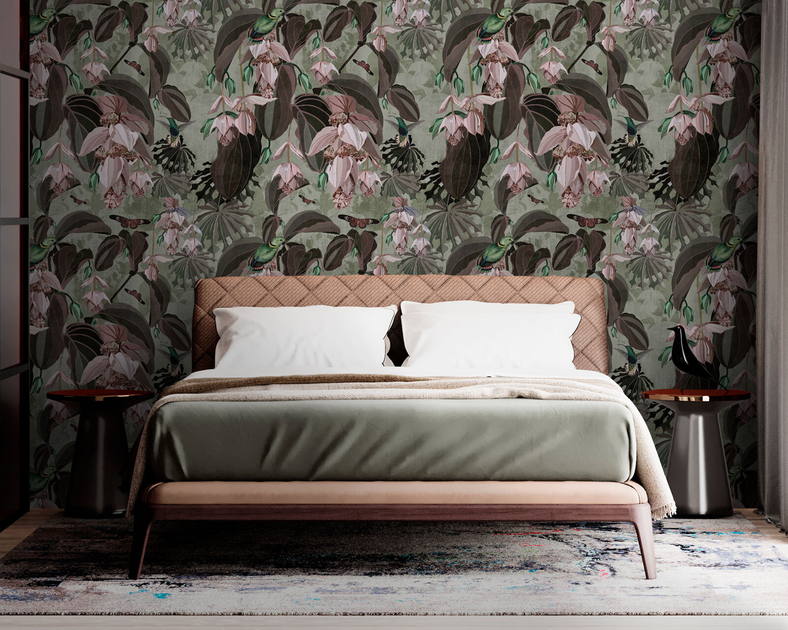 Pattern of flowers and birds u73557pib1m - Pattern of flowers and birds - tegory