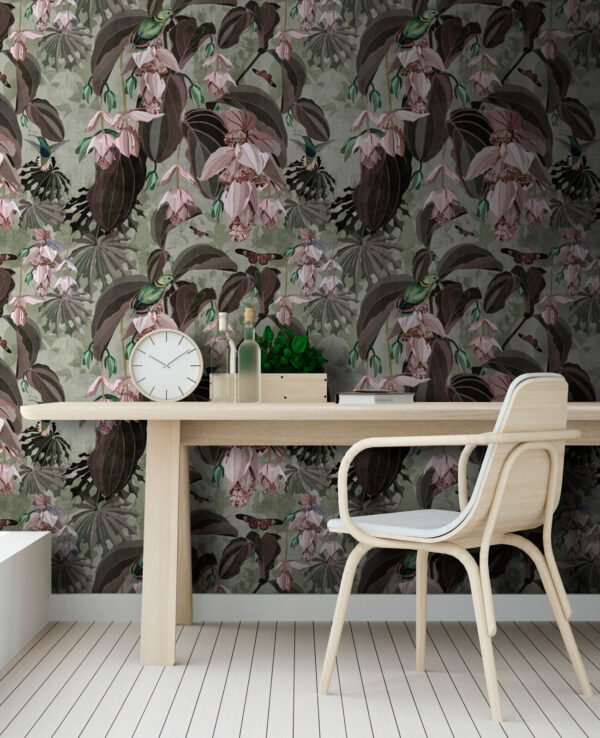 Pattern of flowers and birds Pattern of flowers and birds