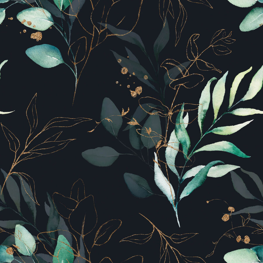 Pattern of leaves and branches