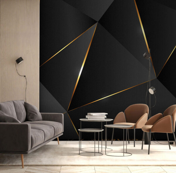 Abstract shapes with shimmering lines Abstract shapes with shimmering lines