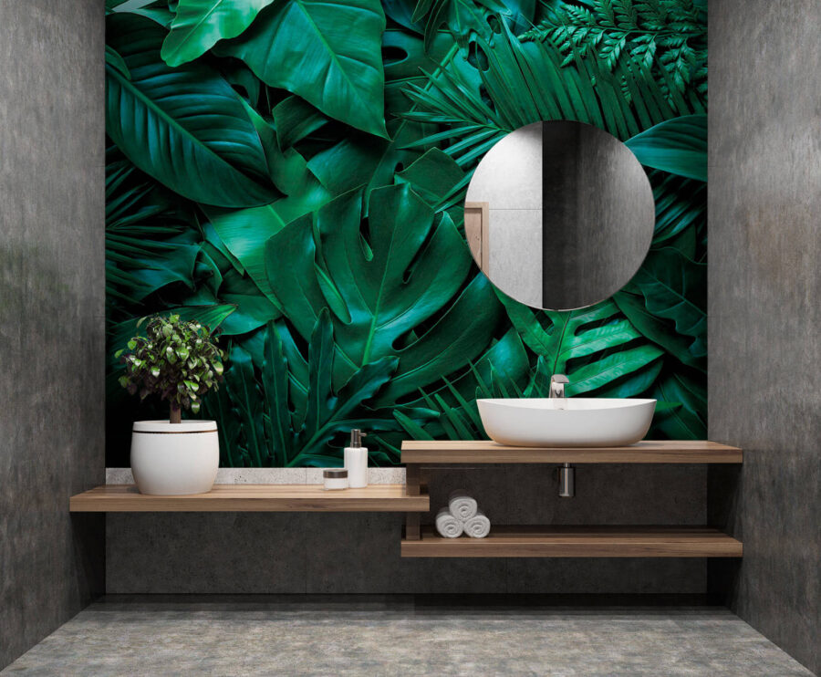Wall murals Group of green leaves - Image 2