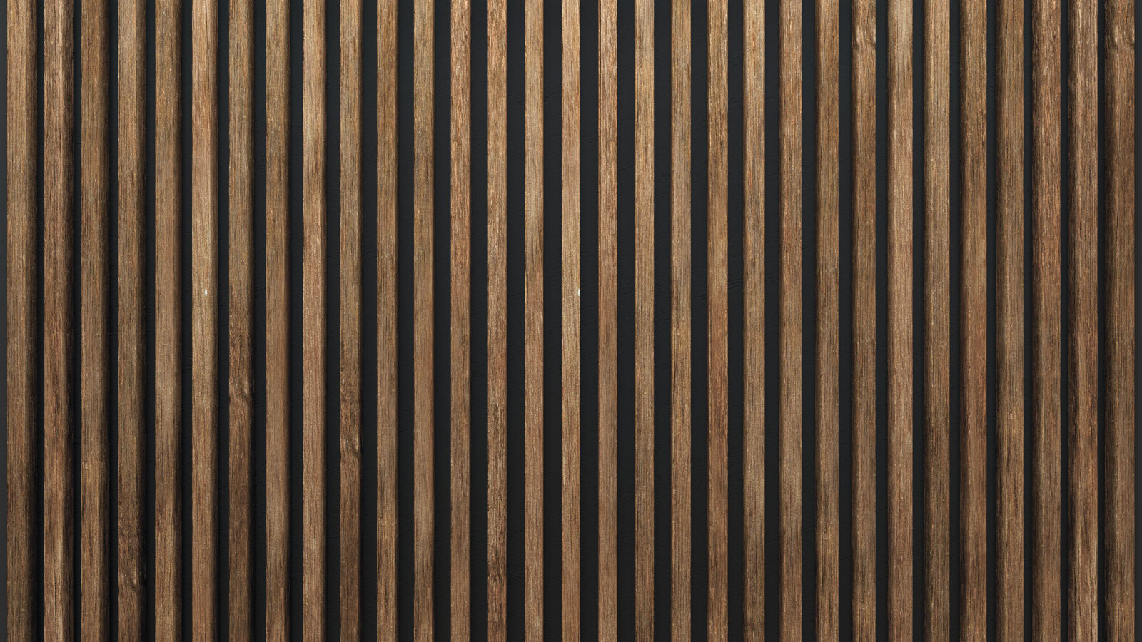 Wooden slats on a dark background