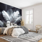 Wall murals Group of white feathers