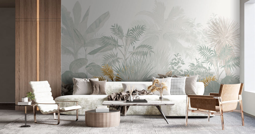 Group of plants with leaves