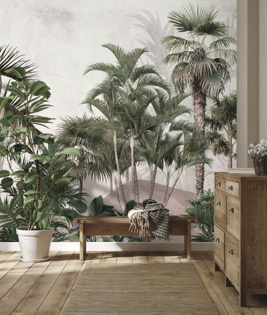 Group of palm trees Group of palm trees