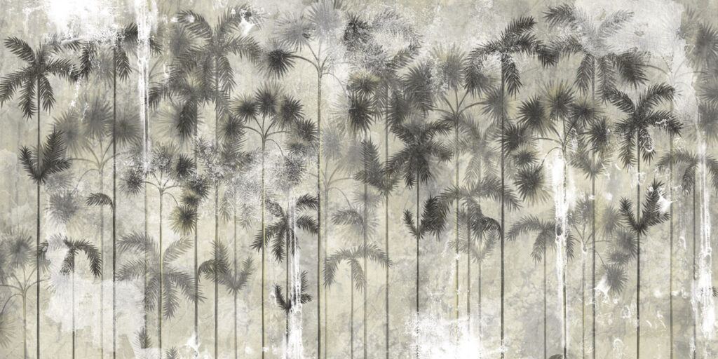 Group of trees on a wall Group of trees on a wall