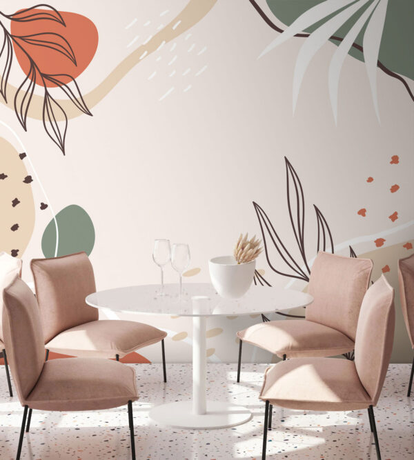 Colorful floral design on a white background Colorful floral design on a white background