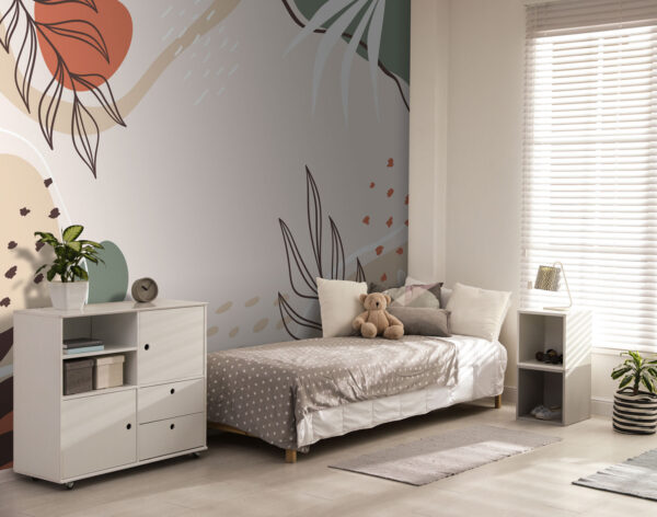 Colorful floral design on a white background Colorful floral design on a white background