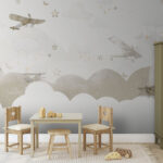 Wall murals Group of airplanes flying in the sky