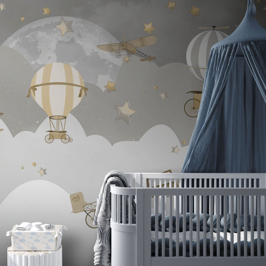 Wall murals Group of airplanes in the sky - Image 3