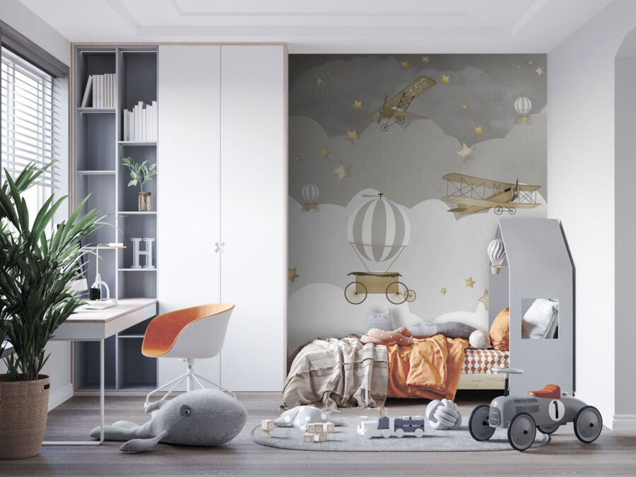Wall murals Group of airplanes in the sky - Image 5