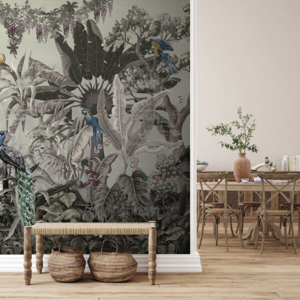 Mural of birds and plants u73928pih3 600x600 - Mural of birds and plants - tegory