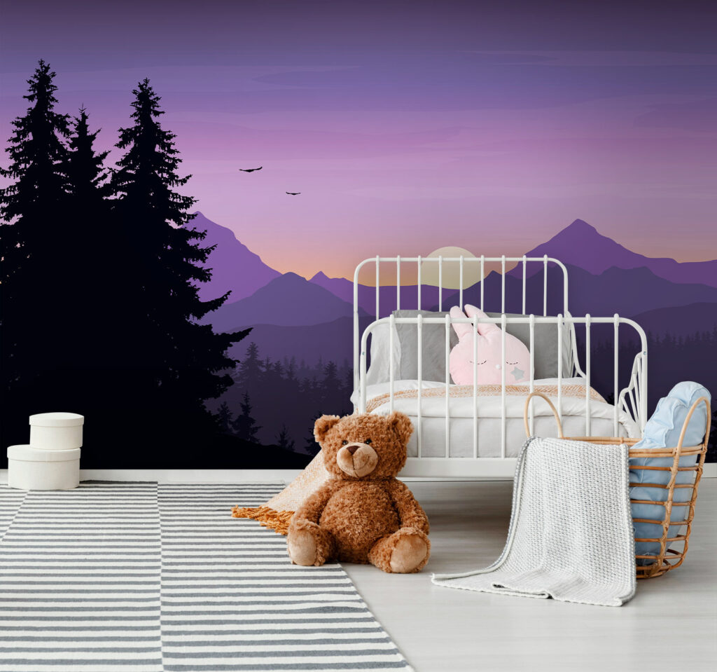 Landscape with trees and mountains u73938pir2 1024x959 - Landscape with trees and mountains - tegory