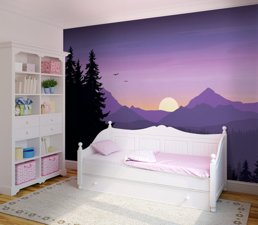 Landscape with trees and mountains u73938pir3 1024x896 - Landscape with trees and mountains - tegory