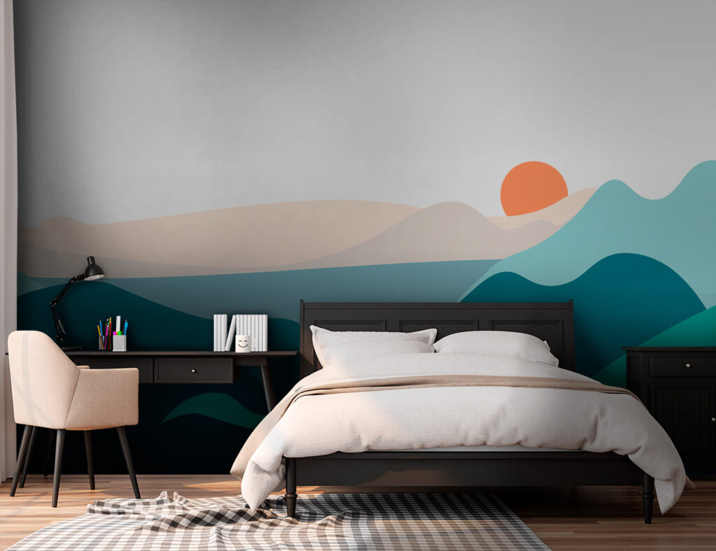 u73957pir2 1024x788 - Landscape with mountains and a sunset - tegory