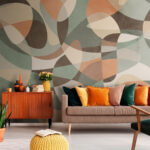 Wall murals Colorful pattern on a surface