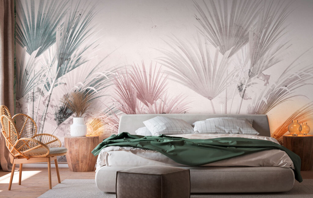 Elegant palm leaves on a soft background Elegant palm leaves on a soft background