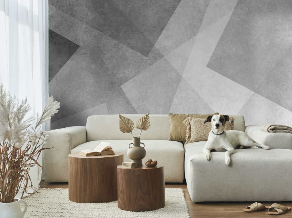 Grey and white background