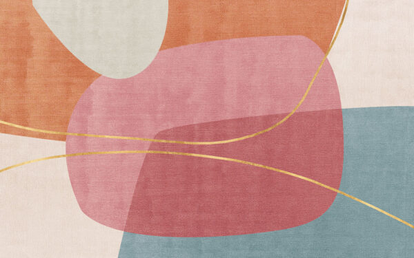 Abstract harmony in soft, pastel hues