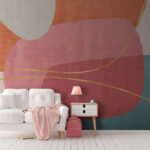 Wall murals Abstract harmony in soft, pastel hues