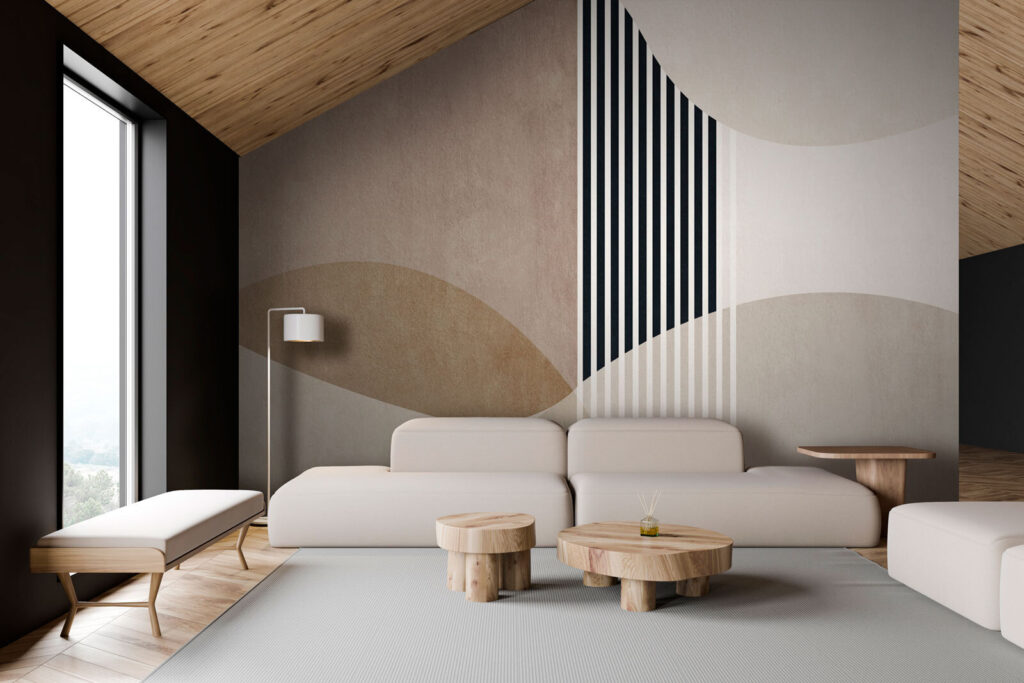 Abstract shapes in neutral tones