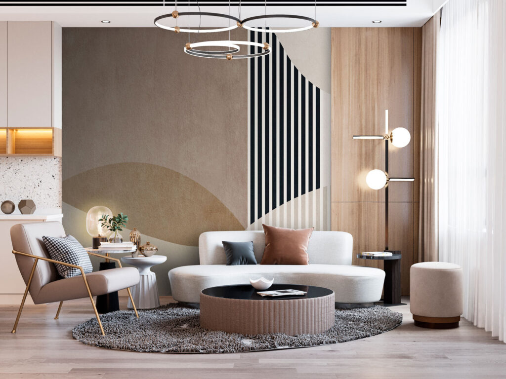 Abstract shapes in neutral tones