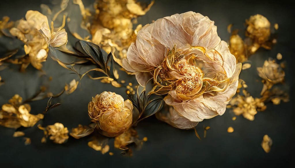 Delicate blossoms in warm hues Delicate blossoms in warm hues